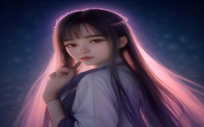 女生在夜晚床头灯下翻看小污女生活态度内容，神情满足，被子卷成一团，温馨放松
